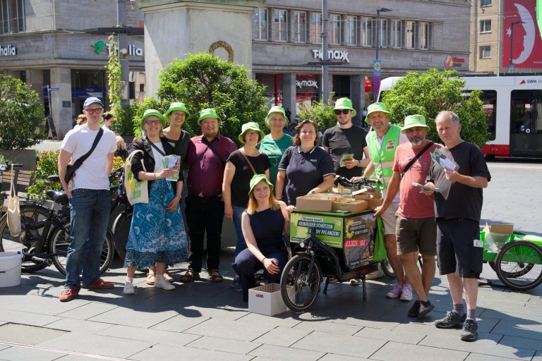 Wahlkampfurlaub in Halle an der Saale